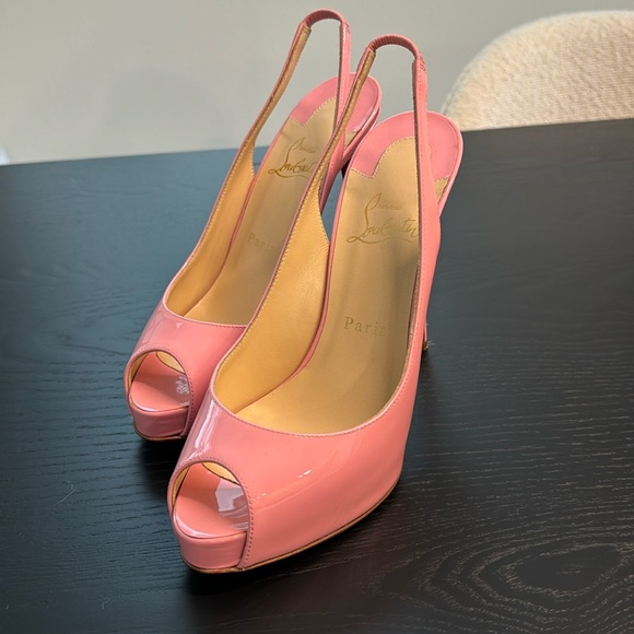 Pink Louboutin Heels - Picture 1 of 4